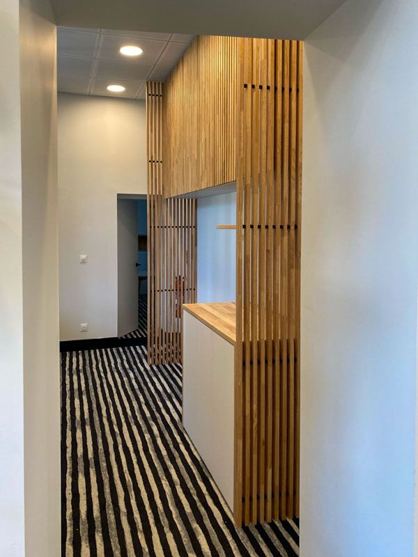 Moquette en lés 4.00 m. Raccord sauté