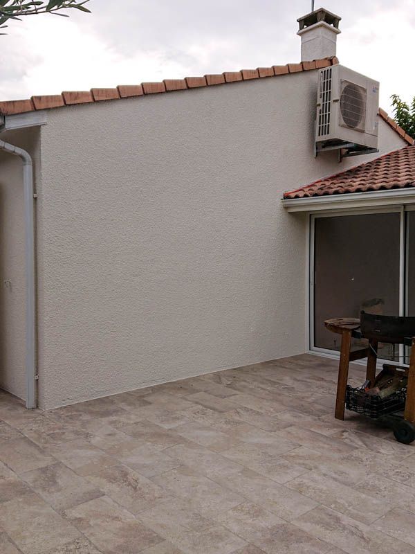 Ravalement de façade, maison individuelle